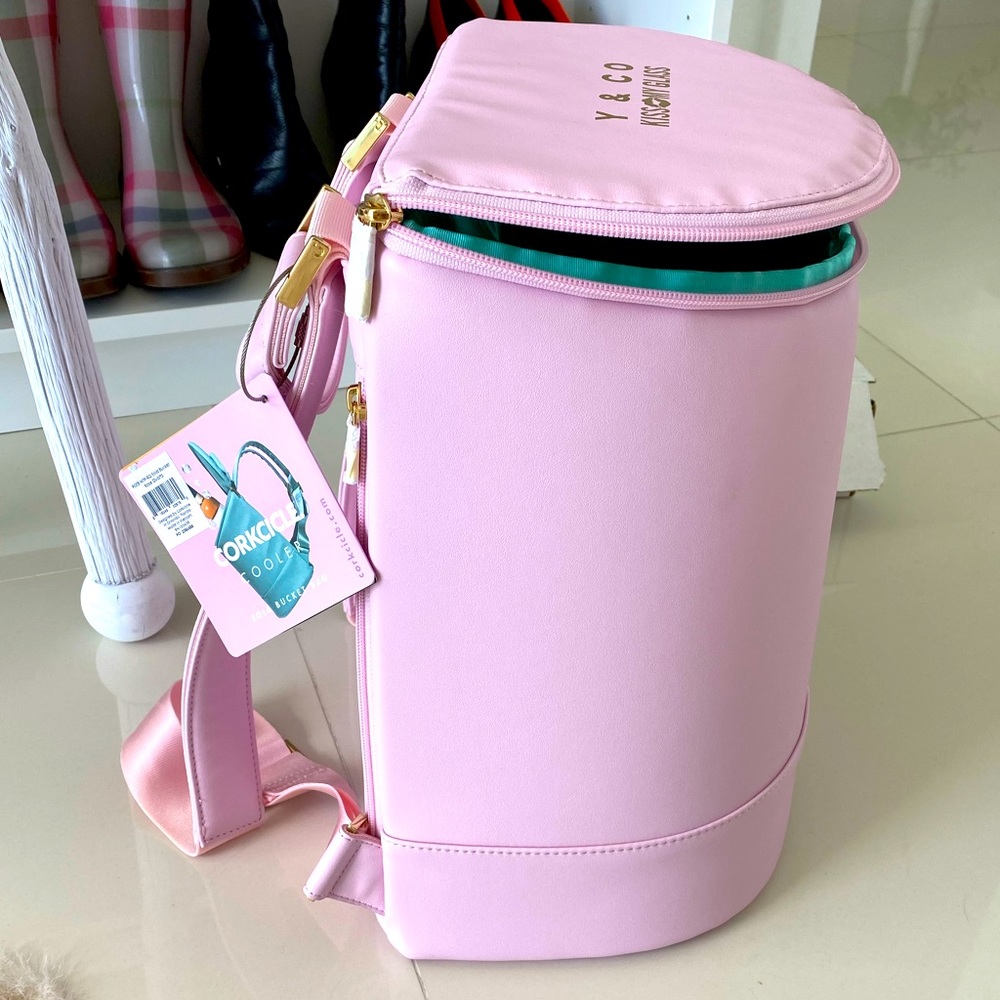 Corksicle Millenial Pink Cooler Backpack NWT